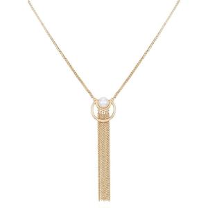 Vince Camuto Goldtone Long Tassel Necklace