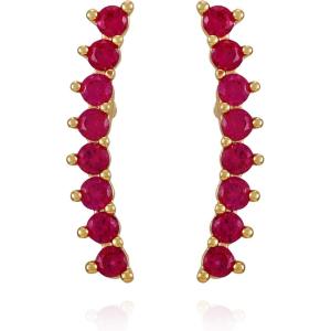 Vince Camuto Goldtone Ruby Crystal Stone Stud Earrings