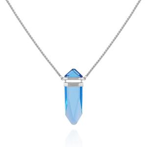 Vince Camuto Goldtone Sapphire Crystal-Shaped Stone Pendant Necklace