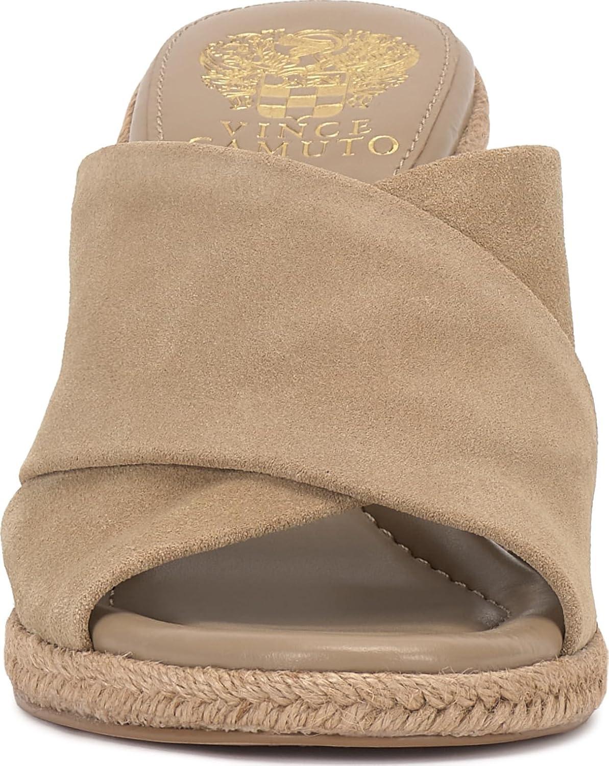 image:imageVince Camuto Womens Fisella Cross Band Espadrille Wedge SandalTortilla Suede