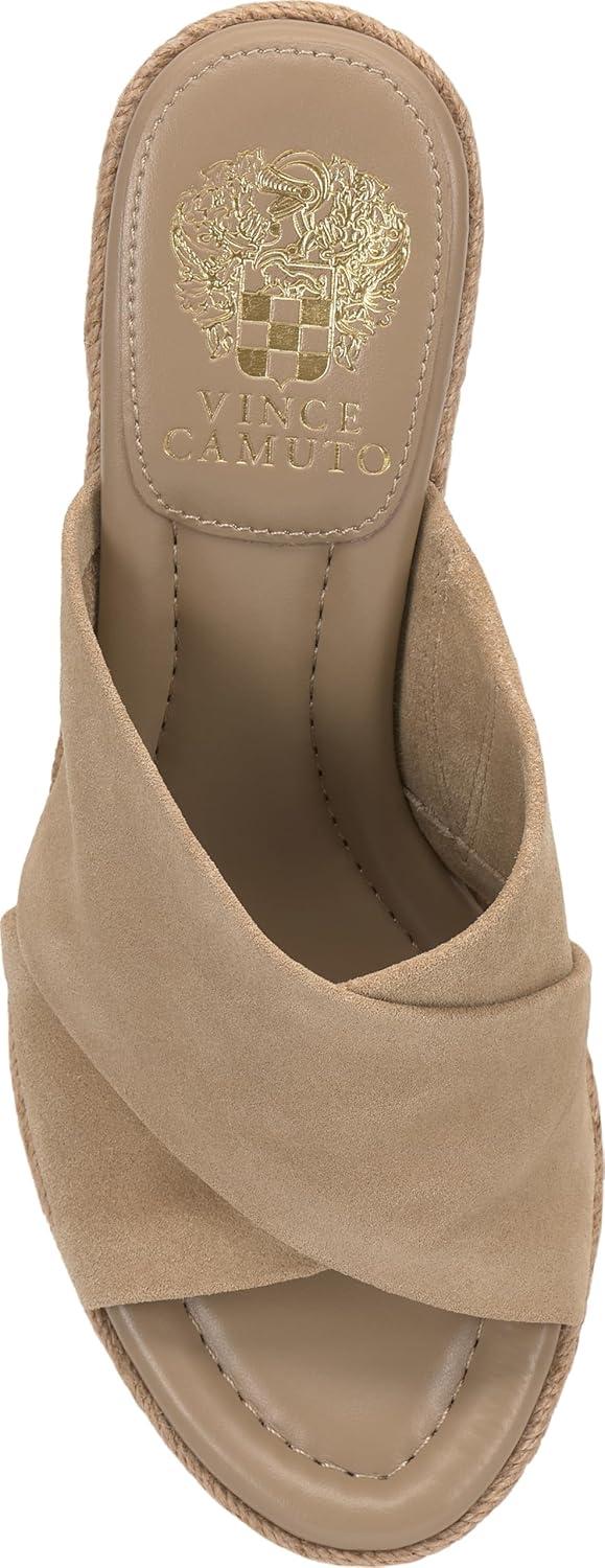image:imageVince Camuto Womens Fisella Cross Band Espadrille Wedge SandalTortilla Suede