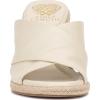 Vince Camuto Women’s Fisella Cross Band Espadrille Wedge Sandal(Creamy White Leather)