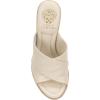Vince Camuto Women’s Fisella Cross Band Espadrille Wedge Sandal(Creamy White Leather)