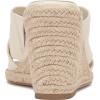 Vince Camuto Women’s Fisella Cross Band Espadrille Wedge Sandal(Creamy White Leather)