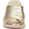 Vince Camuto Women’s Fisella Cross Band Espadrille Wedge Sandal(Egyptian Gold Leather)