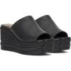 Vince Camuto Women’s Lierna Espadrille Wedge Platform Sandal(Black Leather)