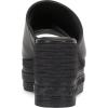 Vince Camuto Women’s Lierna Espadrille Wedge Platform Sandal(Black Leather)