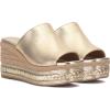 Vince Camuto Women’s Lierna Espadrille Wedge Platform Sandal(Egyptian Gold Leather)
