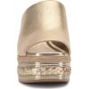 Vince Camuto Women’s Lierna Espadrille Wedge Platform Sandal(Egyptian Gold Leather)