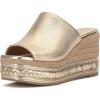 Vince Camuto Women’s Lierna Espadrille Wedge Platform Sandal(Egyptian Gold Leather)