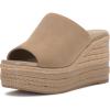 Vince Camuto Women’s Lierna Espadrille Wedge Platform Sandal(Tortilla Suede)