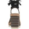 Vince Camuto Women’s Bealie Woven Lace Up Wedge Sandal(Black Multi)