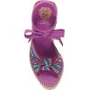 Vince Camuto Women’s Bealie Woven Lace Up Wedge Sandal(Orchid Multi)