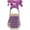 Vince Camuto Women’s Bealie Woven Lace Up Wedge Sandal(Orchid Multi)