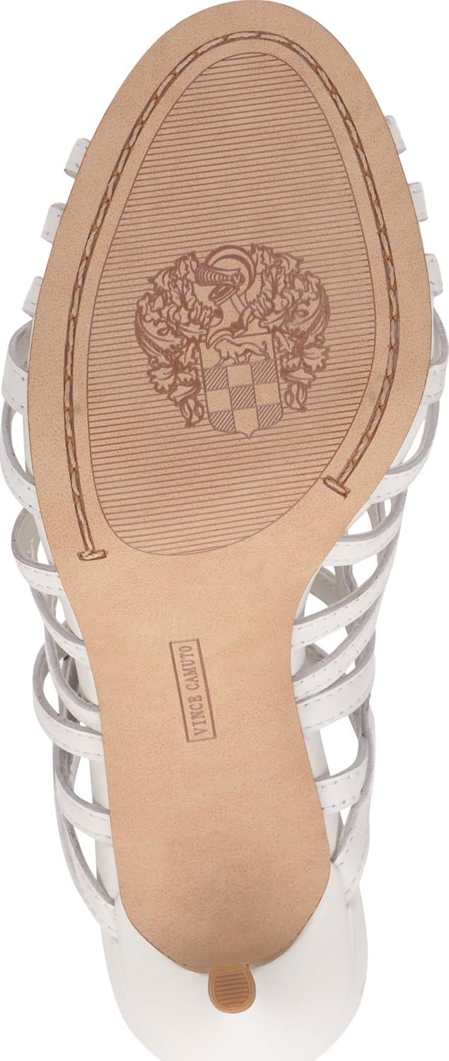 image:imageVince Camuto Womens Tilly Strappy Caged High Heel SandalBianco Leather