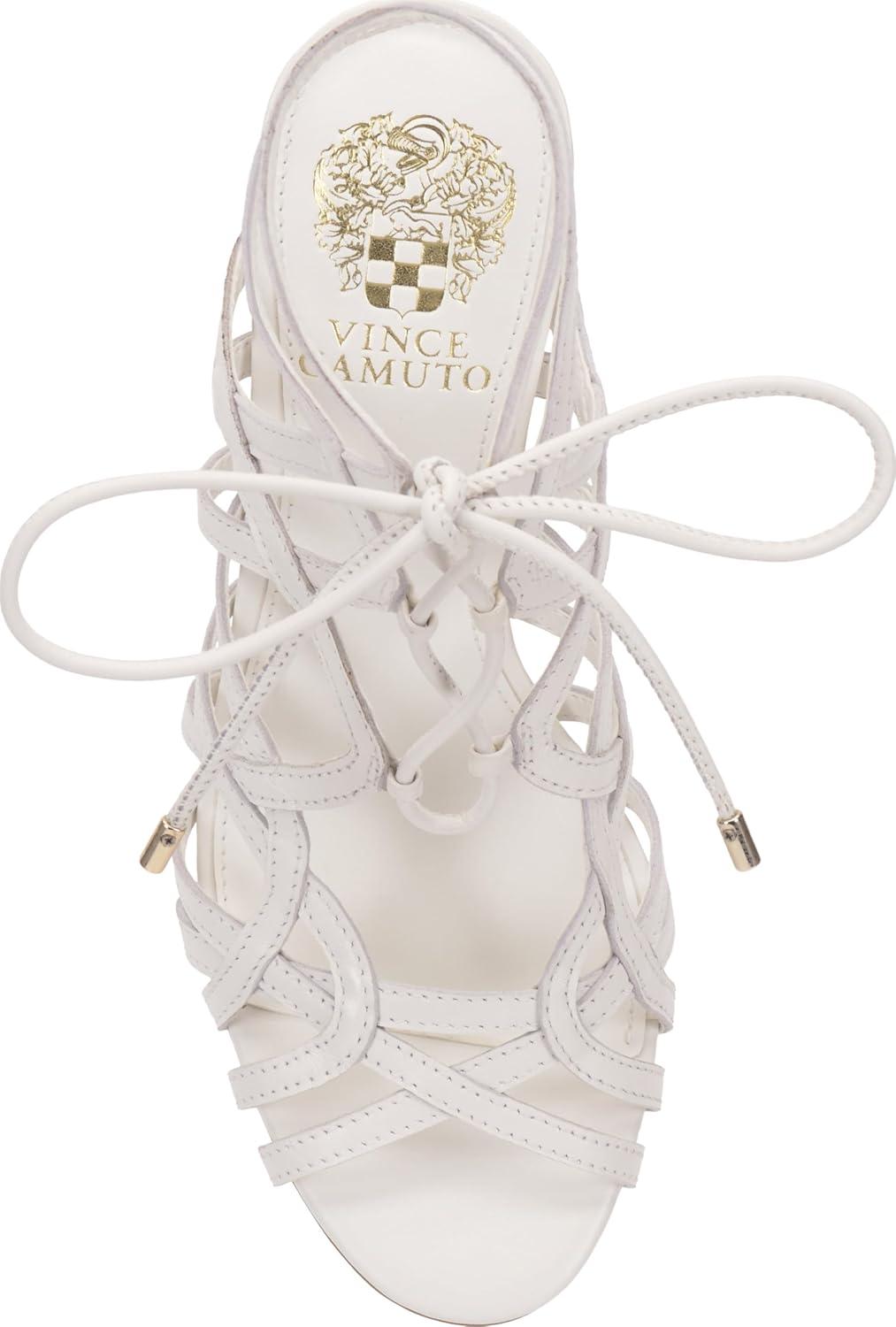 image:imageVince Camuto Womens Tilly Strappy Caged High Heel SandalBianco Leather