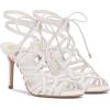 Vince Camuto Women’s Tilly Strappy Caged High Heel Sandal(Bianco Leather)
