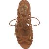 Vince Camuto Women’s Tilly Strappy Caged High Heel Sandal(Golden Walnut Leather)