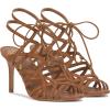 Vince Camuto Women’s Tilly Strappy Caged High Heel Sandal(Golden Walnut Leather)