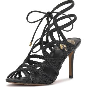 Vince Camuto Women’s Tilly Strappy Caged High Heel Sandal(Black)