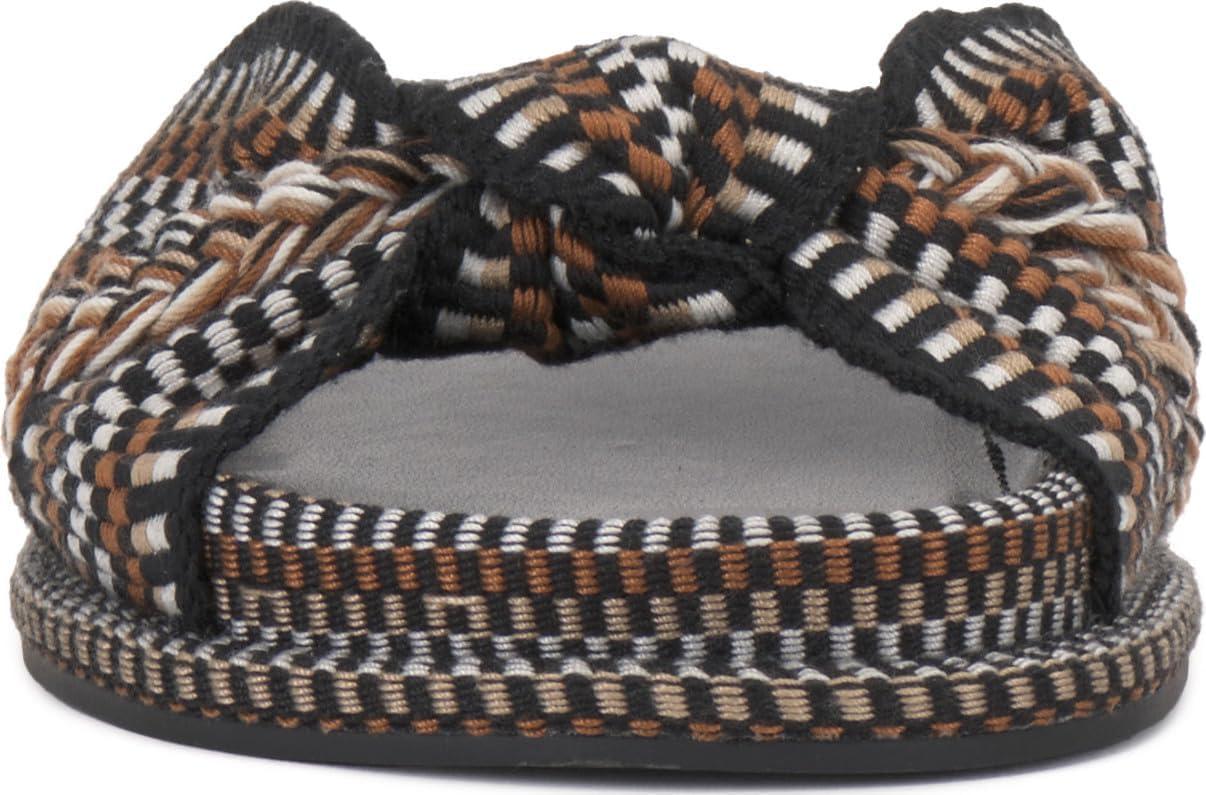 image:imageVince Camuto Womens Gryfynn Knotted Woven Slide SandalBlack Multi