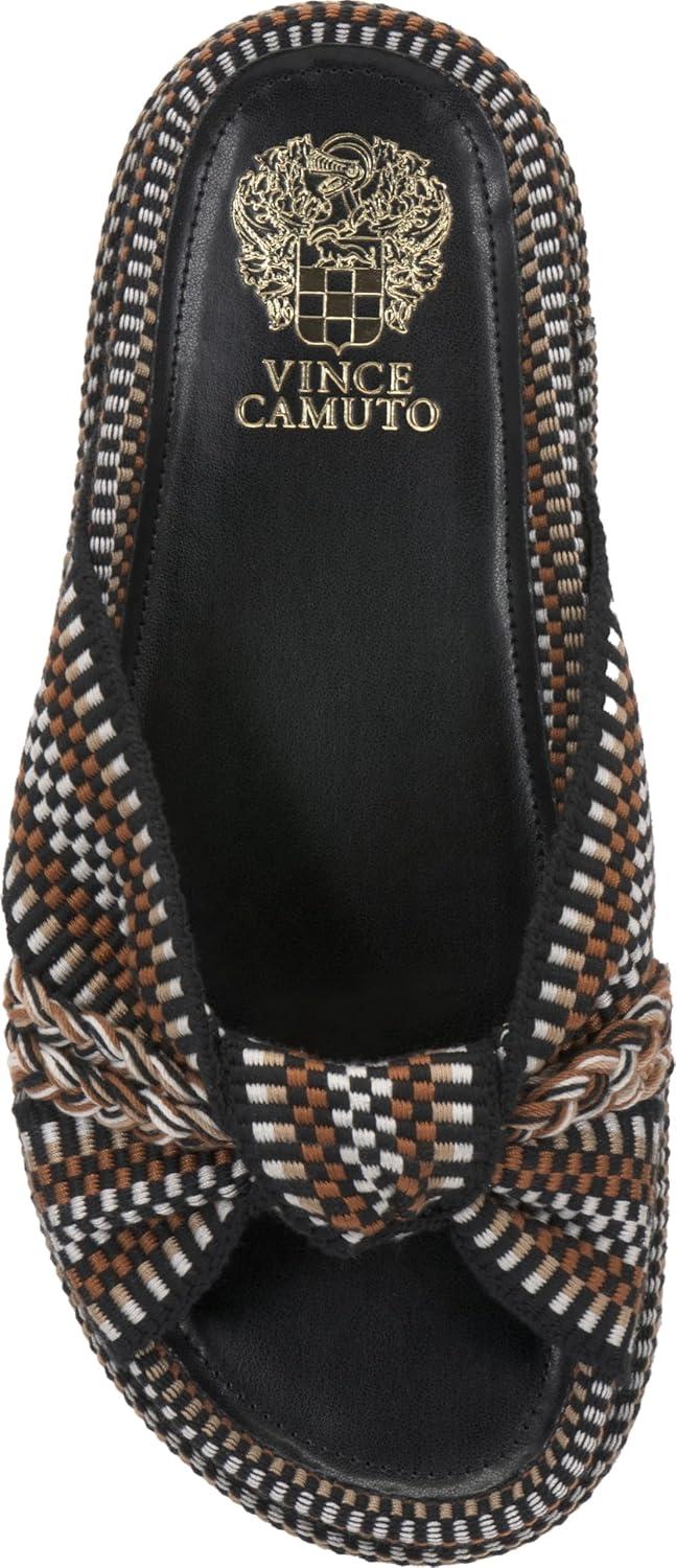 image:imageVince Camuto Womens Gryfynn Knotted Woven Slide SandalBlack Multi