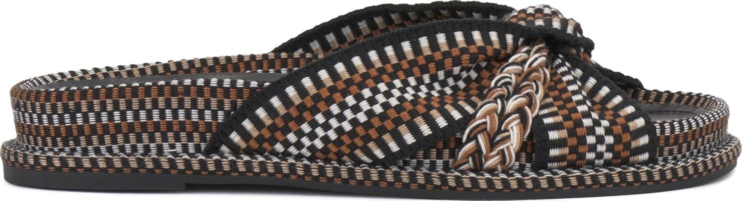 image:imageVince Camuto Womens Gryfynn Knotted Woven Slide SandalBlack Multi