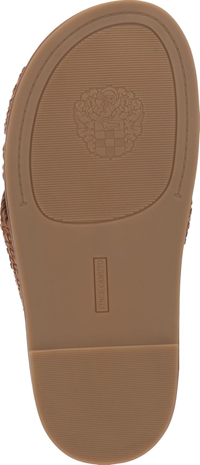 image:imageVince Camuto Womens Gryfynn Knotted Woven Slide SandalGolden Walnut