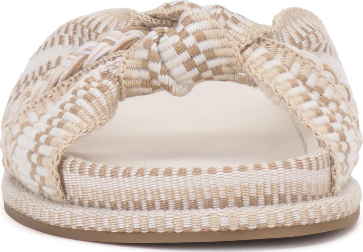 image:imageVince Camuto Womens Gryfynn Knotted Woven Slide SandalIvory Multi