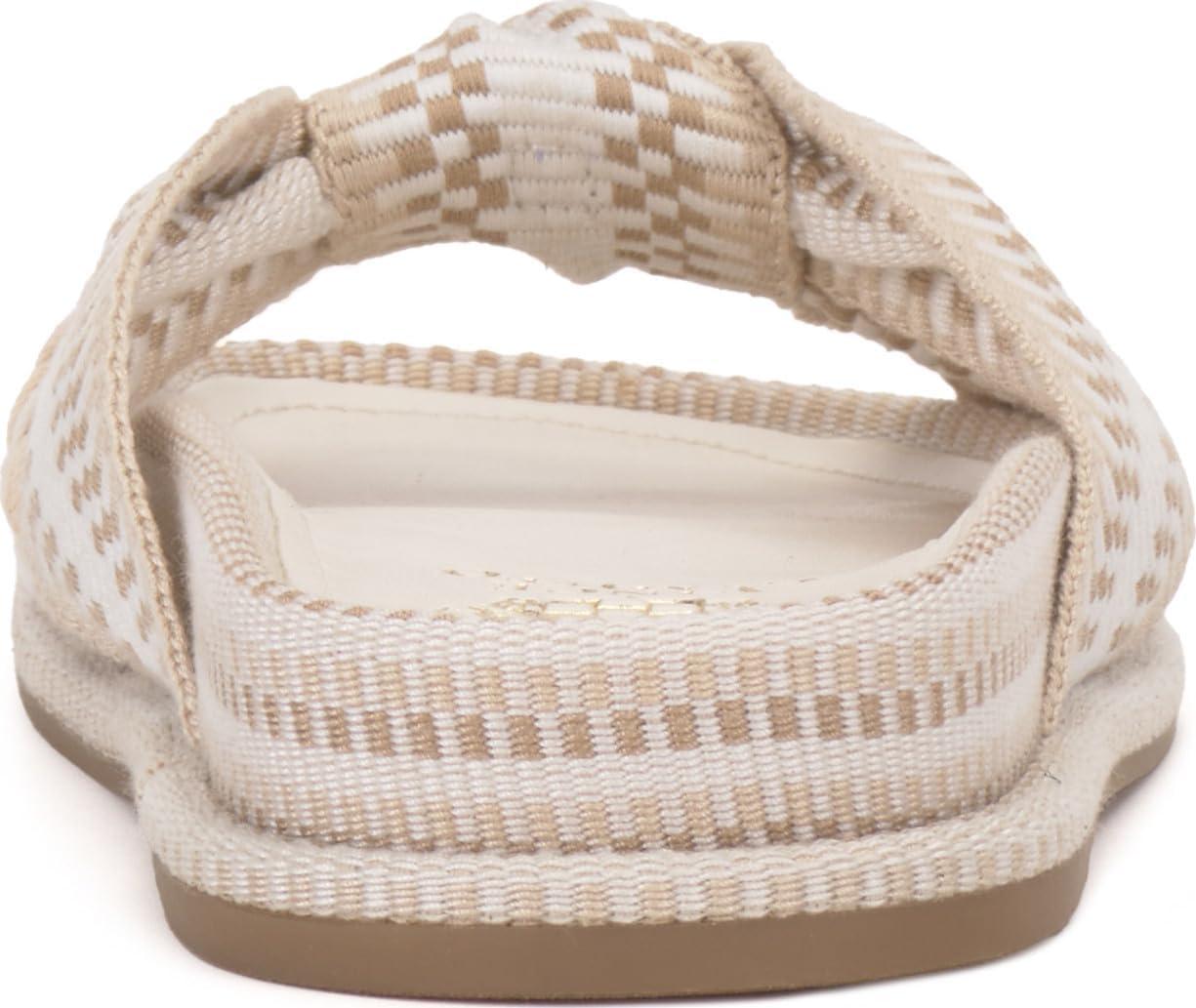 image:imageVince Camuto Womens Gryfynn Knotted Woven Slide SandalIvory Multi