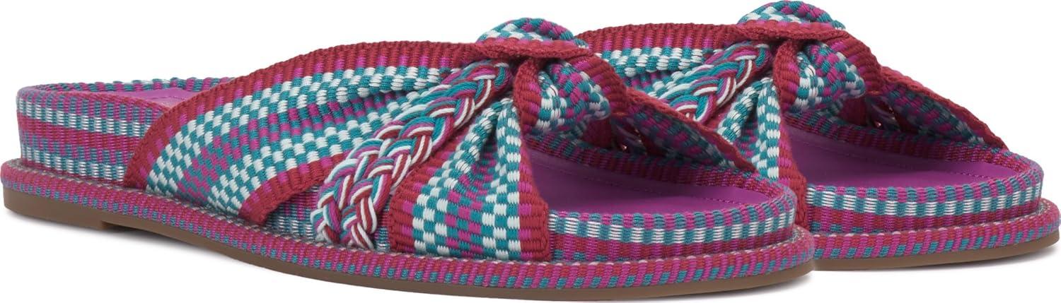 image:imageVince Camuto Womens Gryfynn Knotted Woven Slide SandalOrchid Multi
