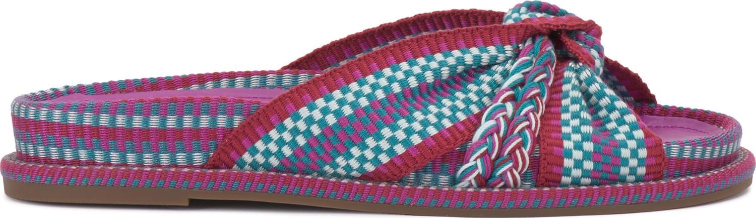 image:imageVince Camuto Womens Gryfynn Knotted Woven Slide SandalOrchid Multi