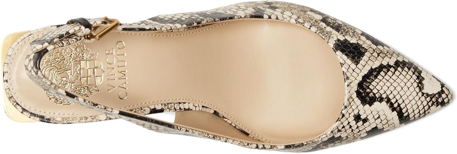 image:imageVince Camuto Womens Hamden Buckle Slingback PumpBlackCream