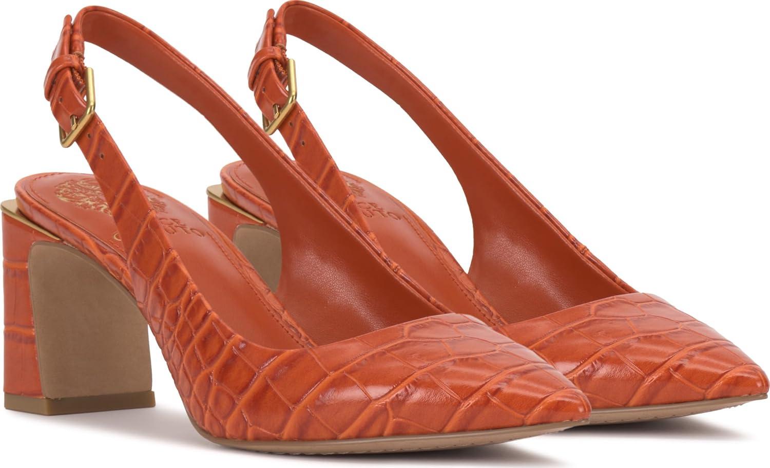 image:imageVince Camuto Womens Hamden Buckle Slingback PumpSunset Croco