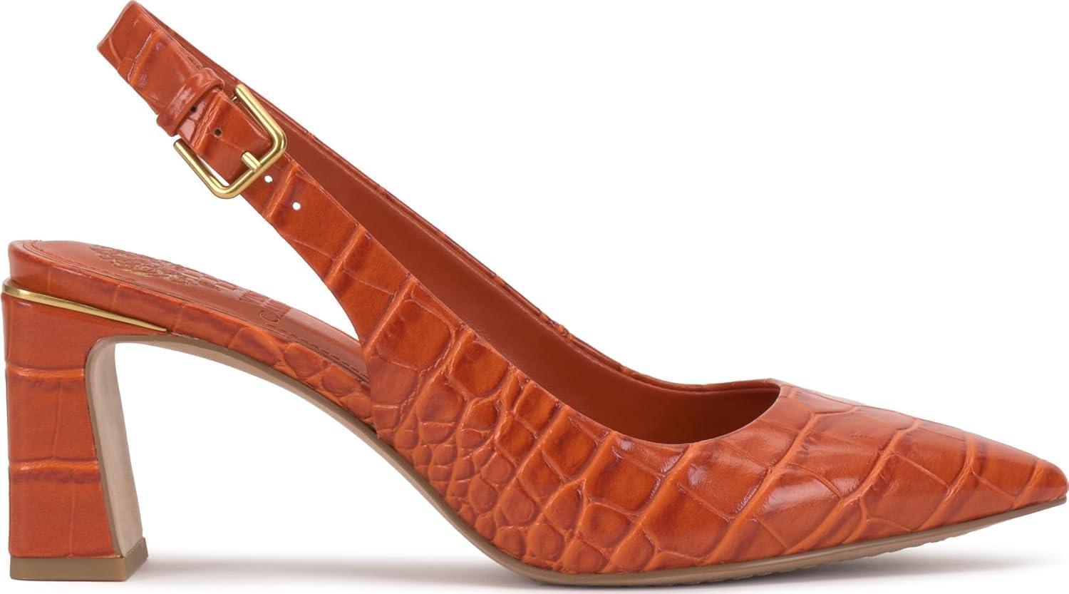 image:imageVince Camuto Womens Hamden Buckle Slingback PumpSunset Croco