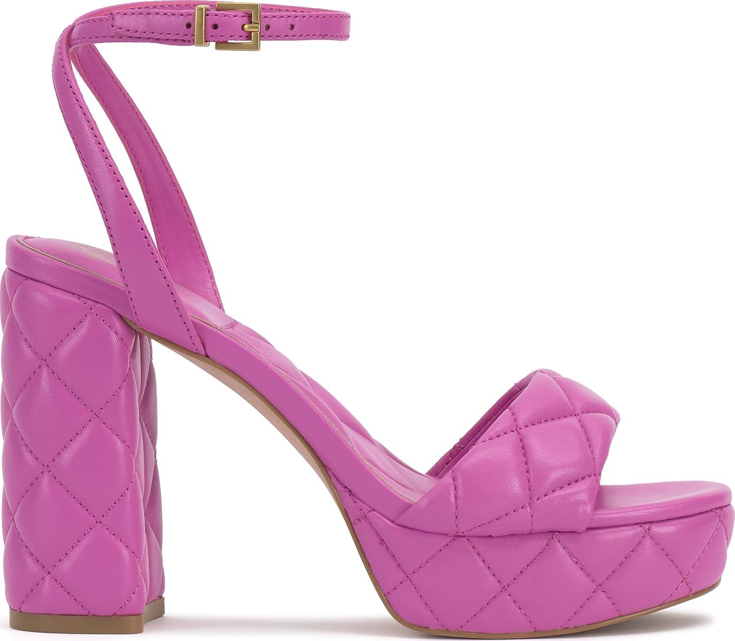 image:imageVince Camuto Womens Pendry Platform Heel SandalLotus Pink Quilted Leather