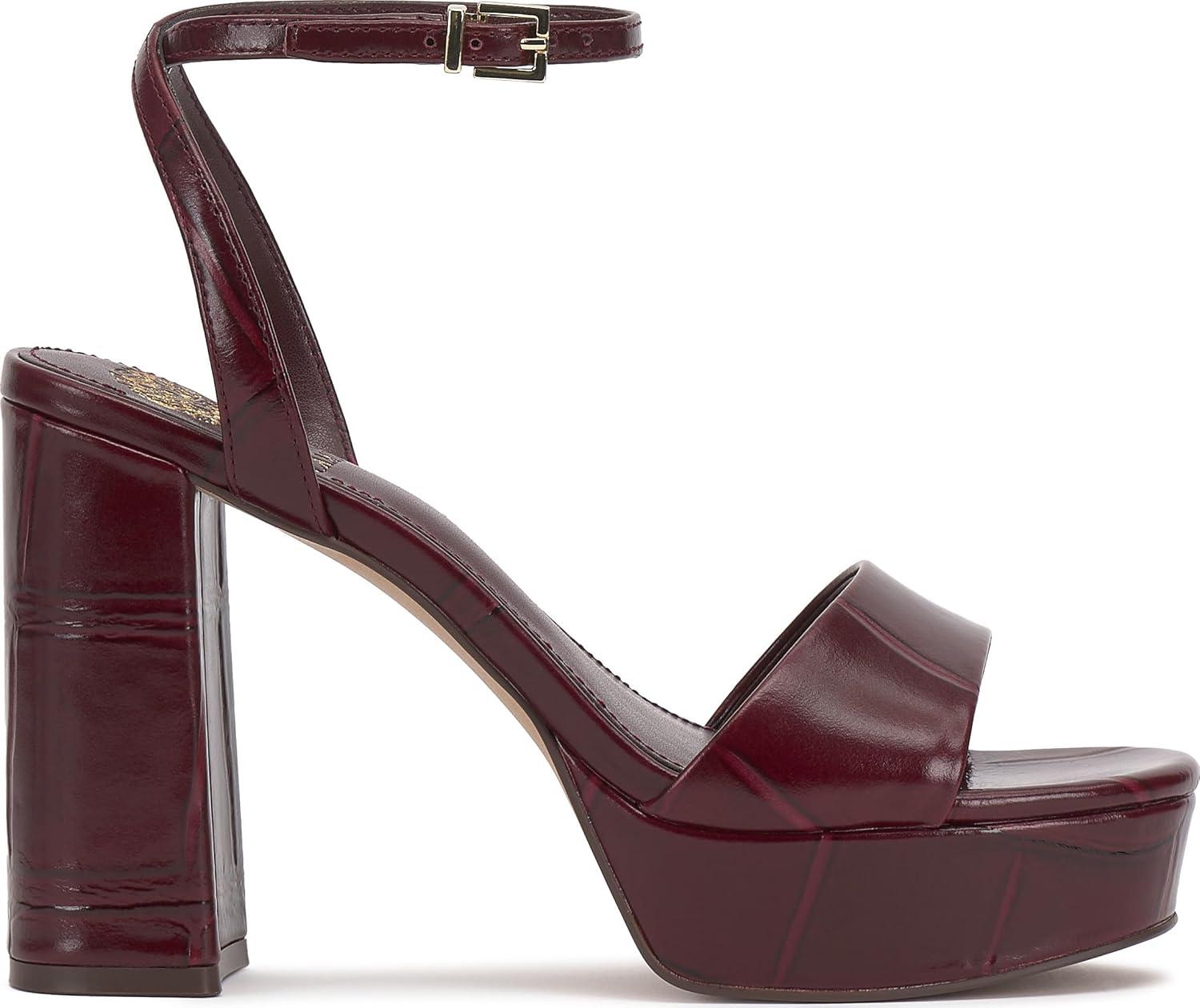 image:imageVince Camuto Womens Pendry Platform Heel SandalPlum Croco Leather