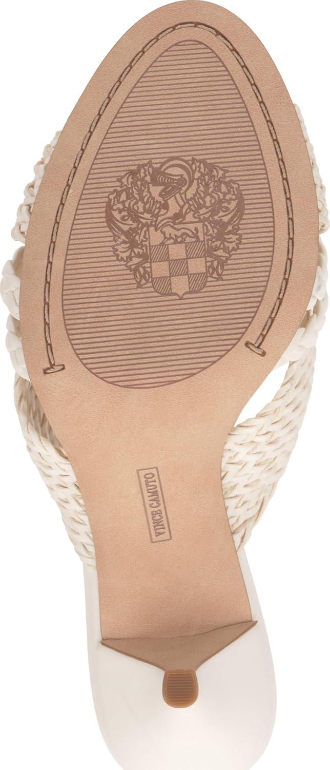 image:imageVince Camuto Womens Pheya Knotted High Heel Mule SandalCoconut Cream