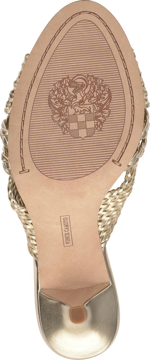 image:imageVince Camuto Womens Pheya Knotted High Heel Mule SandalEgyptian Gold