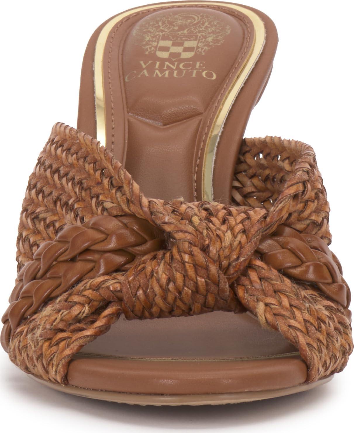 image:imageVince Camuto Womens Pheya Knotted High Heel Mule SandalGolden Walnut