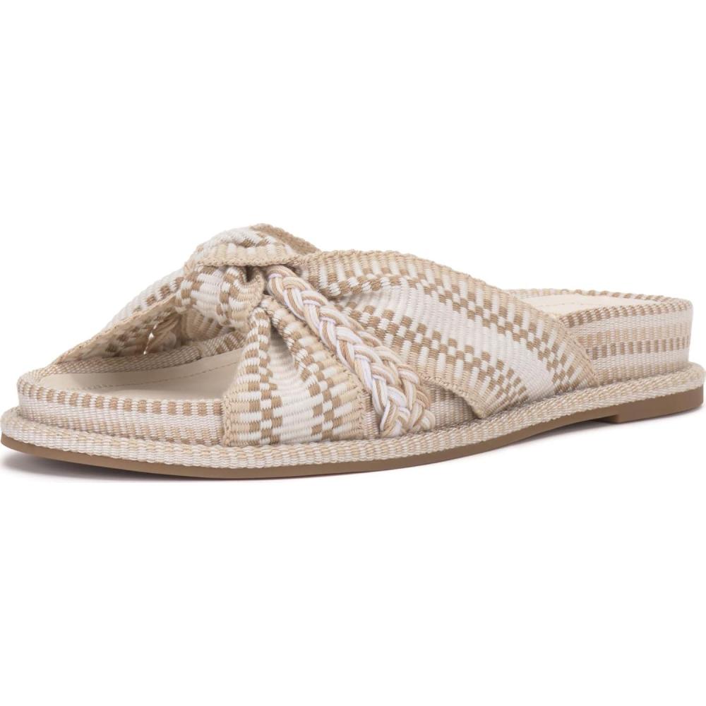 image:imageVince Camuto Womens Gryfynn Knotted Woven Slide SandalIvory Multi