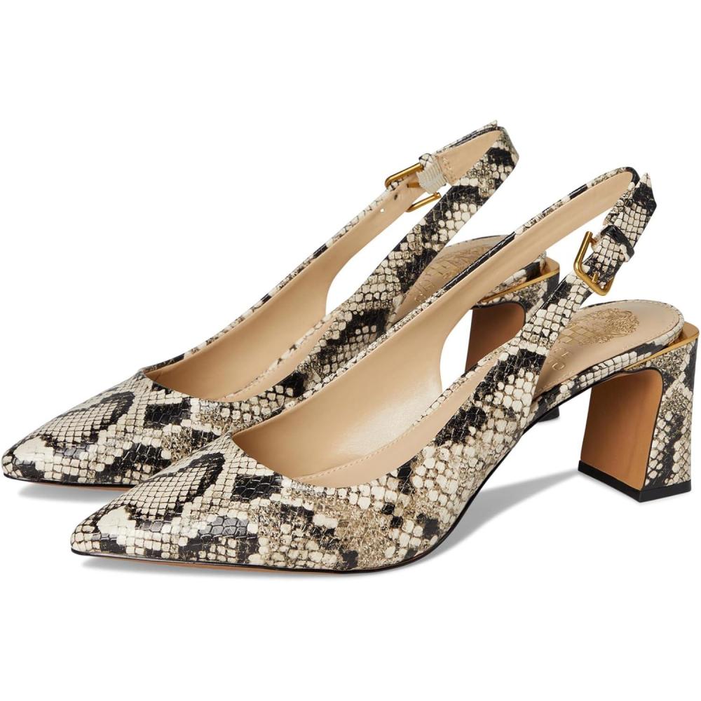 image:imageVince Camuto Womens Hamden Buckle Slingback PumpBlackCream