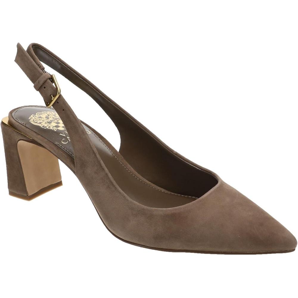 image:imageVince Camuto Womens Hamden Buckle Slingback PumpToasted Taupe