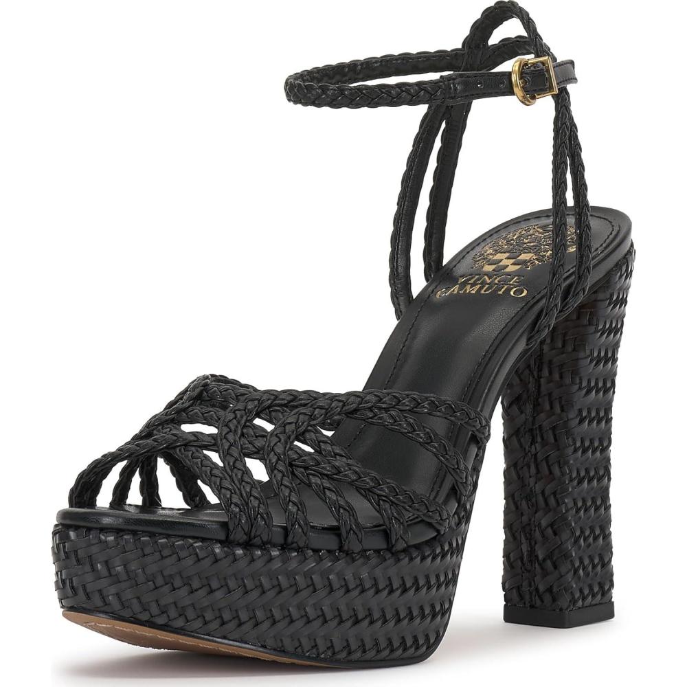 image:imageVince Camuto Womens Samlee Strappy Platform High Heel SandalBlack