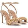 Vince Camuto Women’s Arleem Beaded Band Ankle Strap High Heel Sandal(Natural)