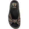 Vince Camuto Women’s Gryfynn Knotted Woven Slide Sandal(Black Multi)
