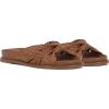 Vince Camuto Women’s Gryfynn Knotted Woven Slide Sandal(Golden Walnut)