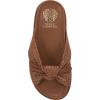 Vince Camuto Women’s Gryfynn Knotted Woven Slide Sandal(Golden Walnut)