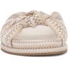 Vince Camuto Women’s Gryfynn Knotted Woven Slide Sandal(Ivory Multi)