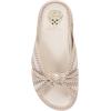 Vince Camuto Women’s Gryfynn Knotted Woven Slide Sandal(Ivory Multi)